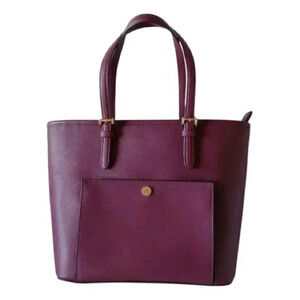 Micheal Kors Plum Jet Set Saffiano Leather Tote